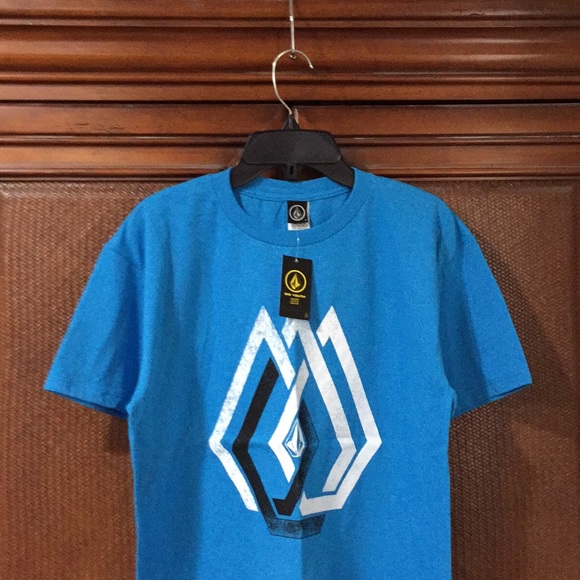 💙 VOLCOM 💙 COLLECTION LIMITED EDITION SUPER CUTE BLUE COLOR KIDS T - SHIRT . - Picture 2 of 4